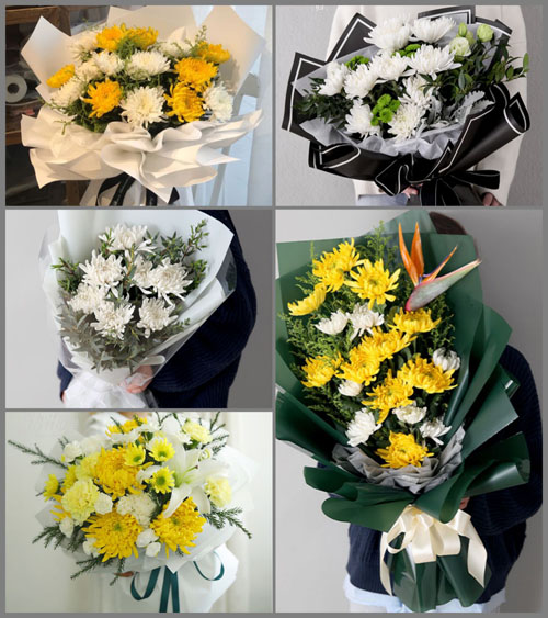湖北孝感市安陆市李店镇长严村白事花束代送